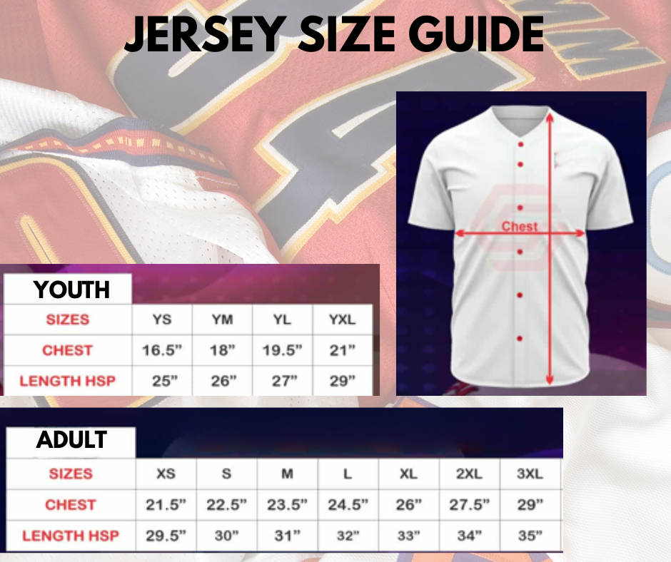 JERSEY SIZE GUIDE